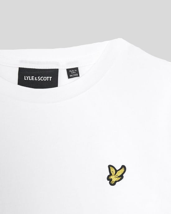 Lyle & Scott Langarm-Baumwoll-T-Shirt für Jungen – Weiß - Image 2
