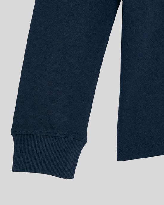Lyle & Scott Langarm-Baumwoll-T-Shirt für Jungen – Marineblau - Image 3