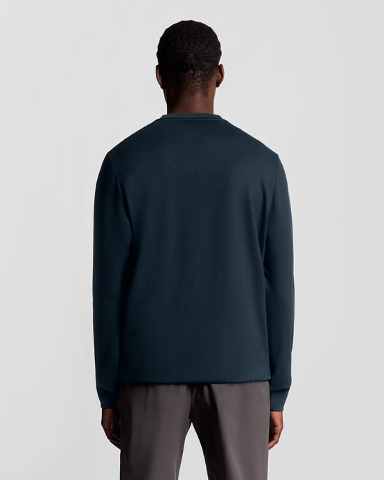 Lyle & Scott Sports Leichtes Sweatshirt – Marineblau - Image 4