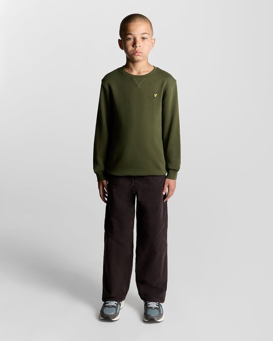 Lyle & Scott Jungen Classic Rundhals Sweatshirt - Grün - Image 2
