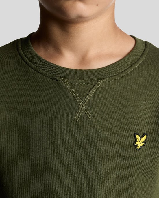 Lyle & Scott Jungen Classic Rundhals Sweatshirt - Grün - Image 3