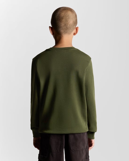 Lyle & Scott Jungen Classic Rundhals Sweatshirt - Grün - Image 4