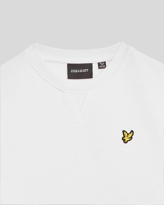 Lyle & Scott Jungen Klassisches Sweatshirt mit Rundhalsausschnitt - Weiß - Image 3