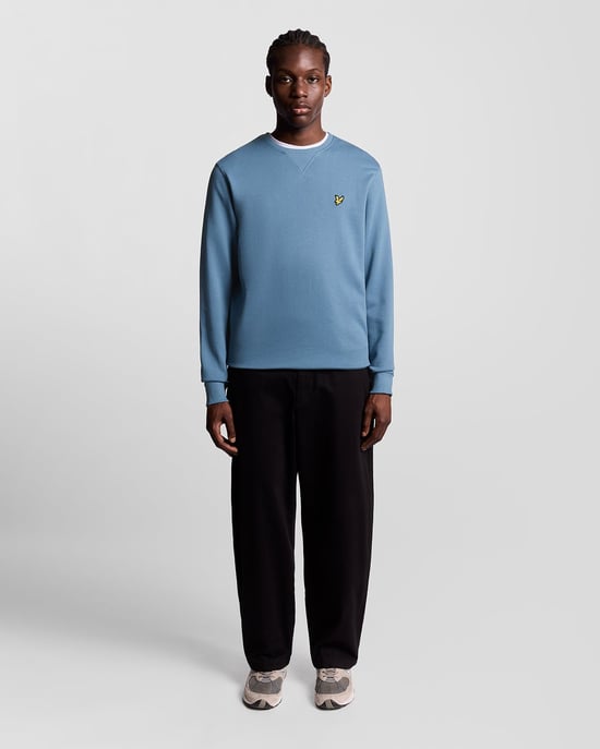 Lyle & Scott Baumwoll Rundhals Sweatshirt - Blau - Image 2