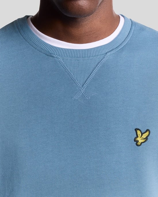 Lyle & Scott Baumwoll Rundhals Sweatshirt - Blau - Image 3