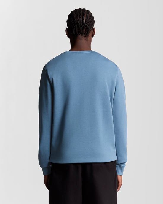 Lyle & Scott Baumwoll Rundhals Sweatshirt - Blau - Image 4