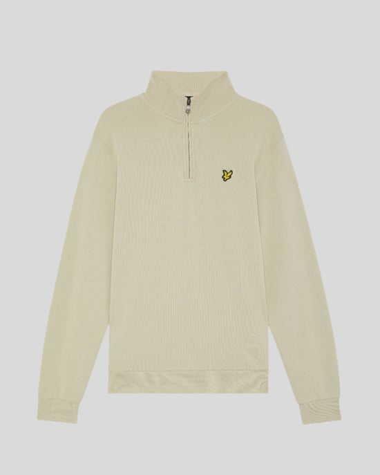 Lyle & Scott Baumwoll Loopback 1/4 Zip Sweatshirt - Grau - Image 5
