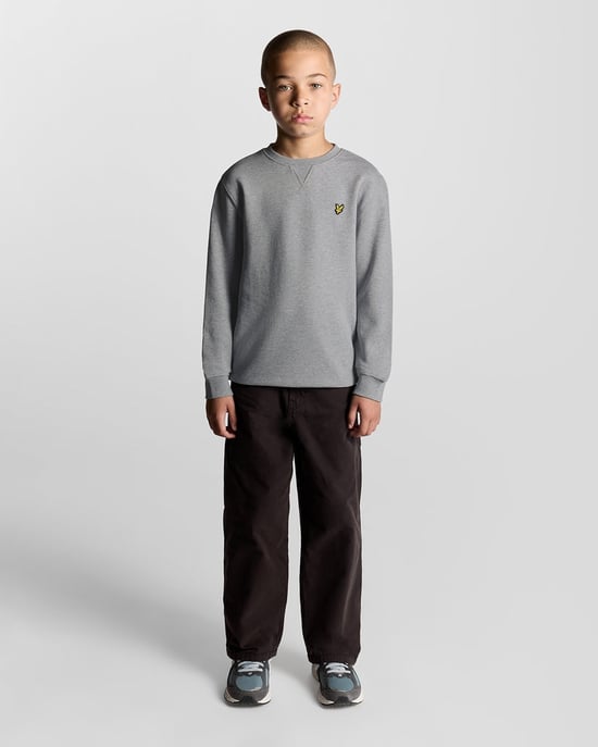 Lyle & Scott Jungen Klassisches Sweatshirt mit Rundhalsausschnitt - Grau - Image 2