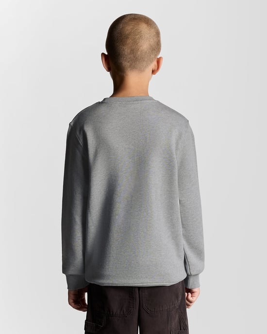Lyle & Scott Jungen Klassisches Sweatshirt mit Rundhalsausschnitt - Grau - Image 4
