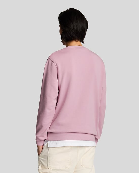 Lyle & Scott Baumwoll-Pullover mit Rundhalsausschnitt - Rosa - Image 3