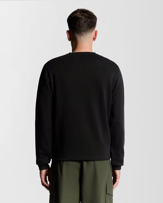 Lyle & Scott Cheers Grafik Rundhals Sweatshirt - Schwarz - Image 4