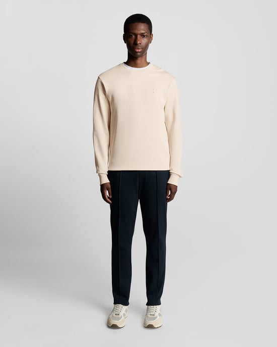 Lyle & Scott Sweatshirt aus superfeiner Baumwolle mit Rundhalsausschnitt – Rosa - Image 2