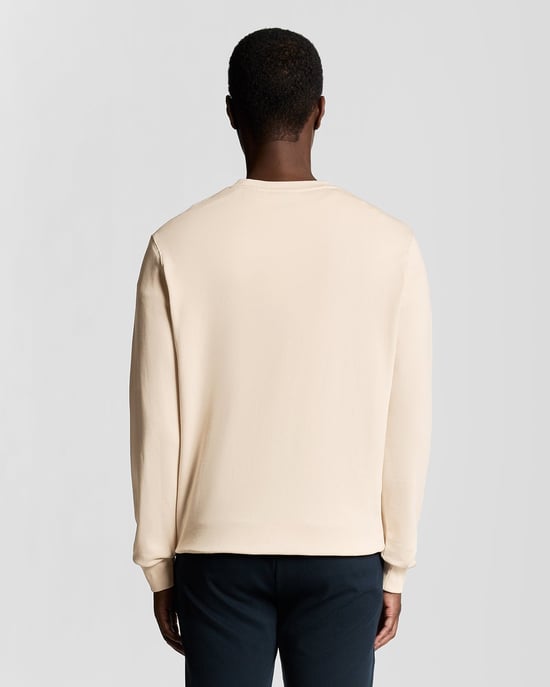 Lyle & Scott Sweatshirt aus superfeiner Baumwolle mit Rundhalsausschnitt – Rosa - Image 4