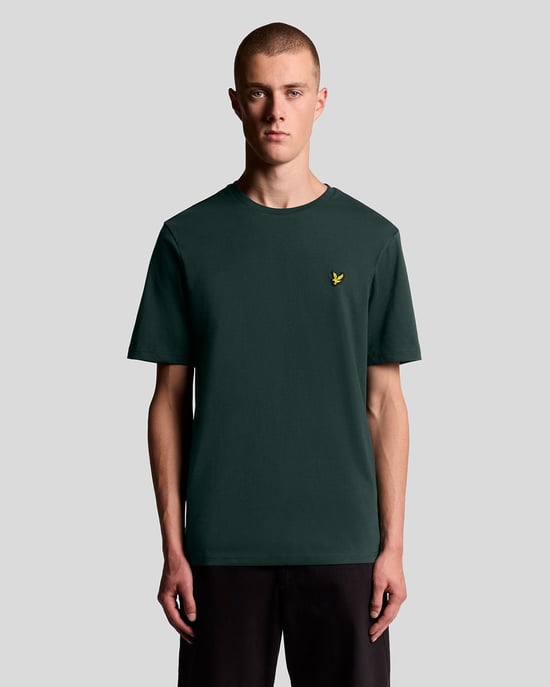 Lyle & Scott Baumwoll-T-Shirt mit Rundhalsausschnitt - Grün - Image 1