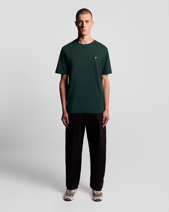 Lyle & Scott Baumwoll-T-Shirt mit Rundhalsausschnitt - Grün - Image 2
