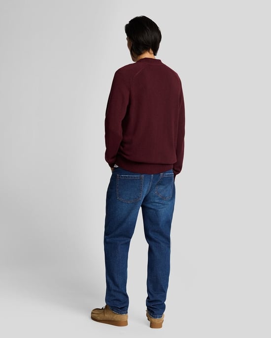 Lyle & Scott – Tapered-Jeans in normaler Passform – Blau - Image 3