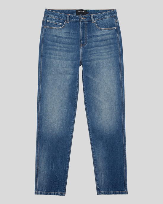 Lyle & Scott – Tapered-Jeans in normaler Passform – Blau - Image 5