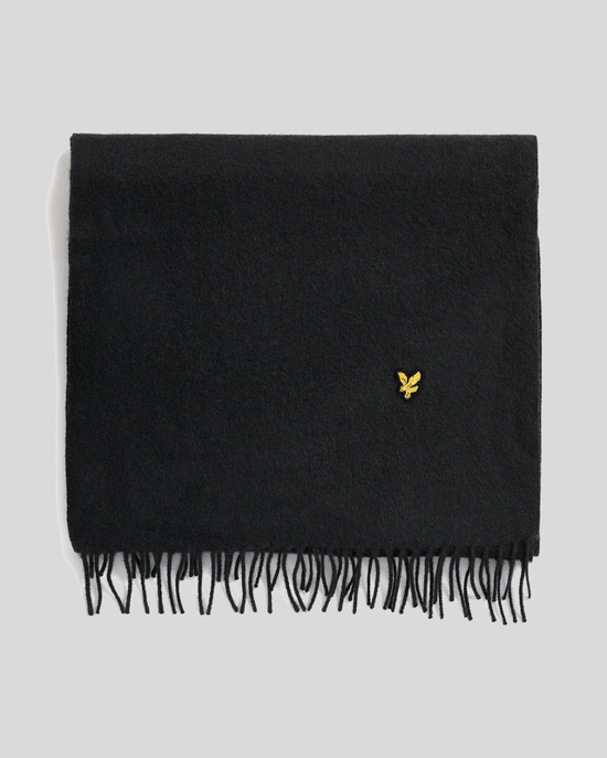 Lyle & Scott Schal aus Lammwollmischung - Schwarz - Image 1