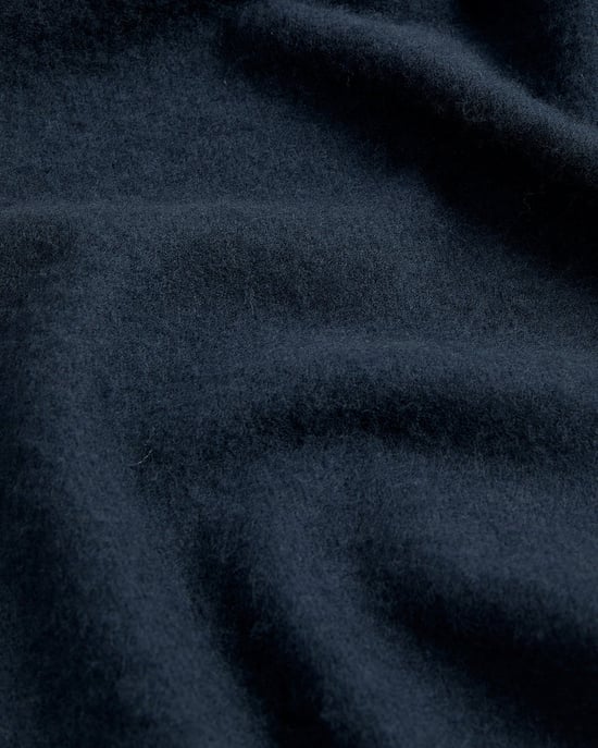 Lyle & Scott Schal aus Lammwollmischung - Marineblau - Image 2