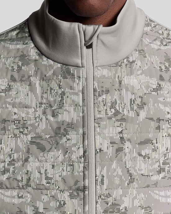 Lyle & Scott Golf Winddichte Printweste – Grau - Image 3