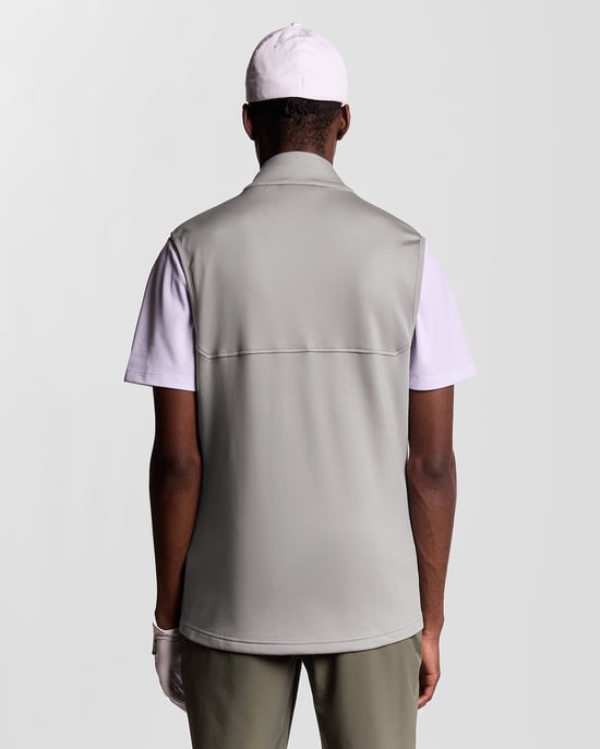 Lyle & Scott Golf Winddichte Printweste – Grau - Image 4