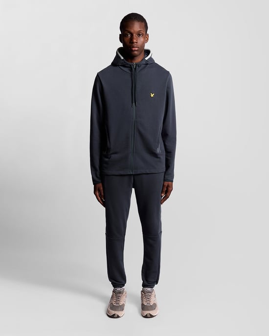 Lyle & Scott Sports Tape Trainingsjacke – Marineblau - Image 2