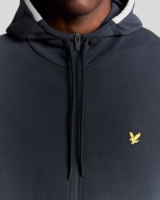 Lyle & Scott Sports Tape Trainingsjacke – Marineblau - Image 3