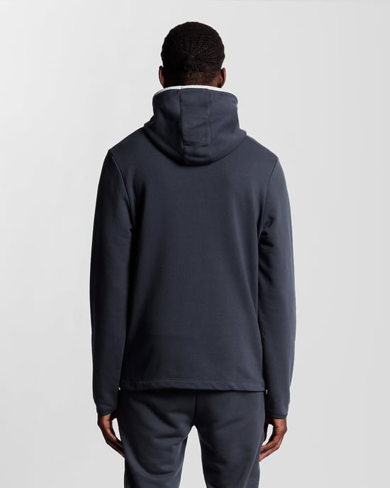 Lyle & Scott Sports Tape Trainingsjacke – Marineblau - Image 4