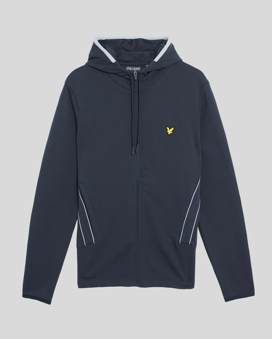 Lyle & Scott Sports Tape Trainingsjacke – Marineblau - Image 5