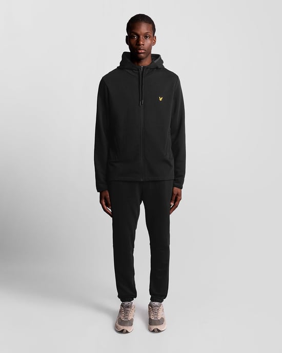 Lyle & Scott Sports Tape Trainingsjacke – Schwarz - Image 2