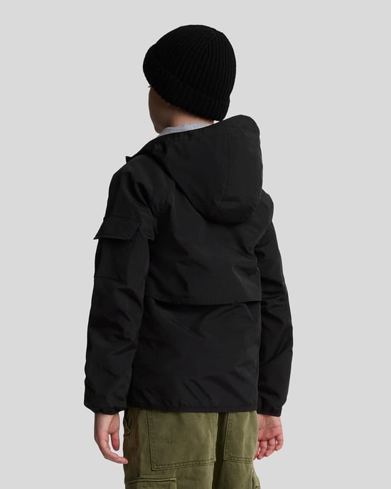 Lyle & Scott Windbreaker-Jacke mit Kapuze für Jungen – Schwarz - Image 3