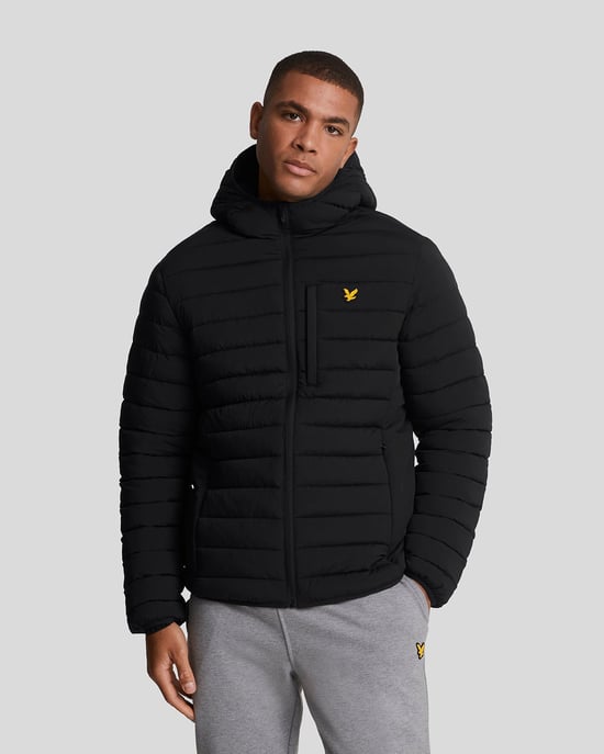 Lyle & Scott Sports Leichte Pufferjacke – Schwarz - Image 1