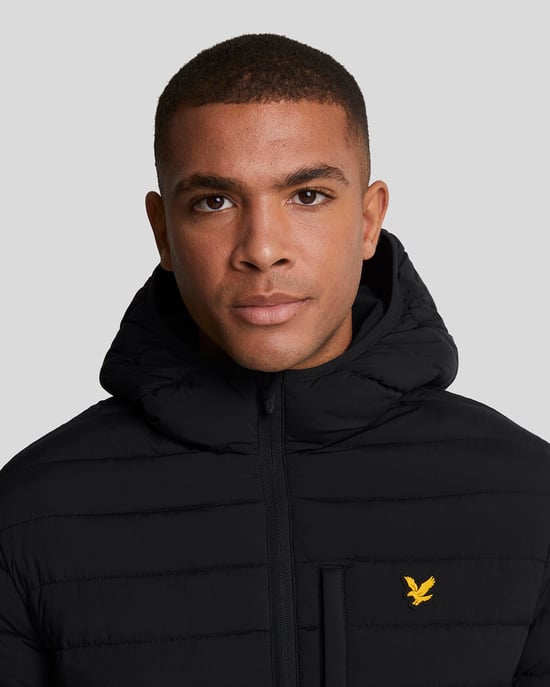 Lyle & Scott Sports Leichte Pufferjacke – Schwarz - Image 4