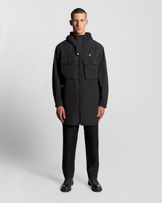 Lyle & Scott Wasserabweisender Guard Parka - Schwarz - Image 2