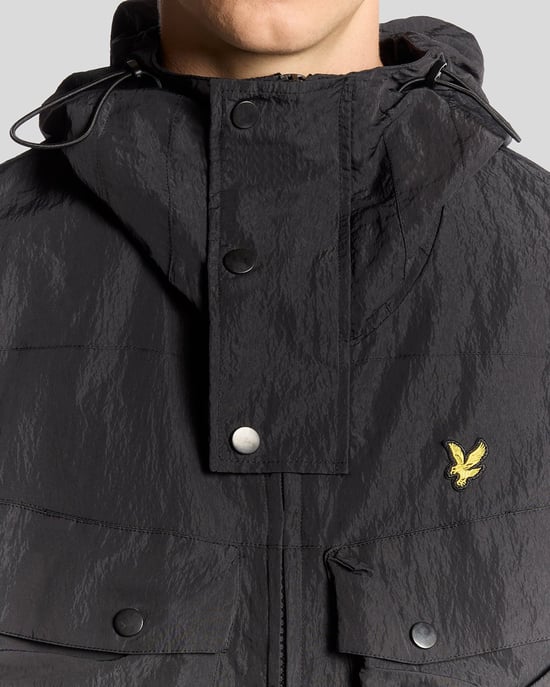 Lyle & Scott Wasserabweisender Guard Parka - Schwarz - Image 3