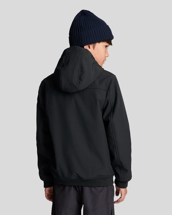 Lyle & Scott Softshell-Kapuzenjacke für Jungen – Schwarz - Image 3