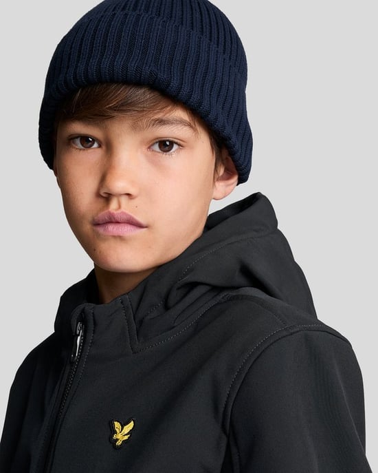 Lyle & Scott Softshell-Kapuzenjacke für Jungen – Schwarz - Image 4