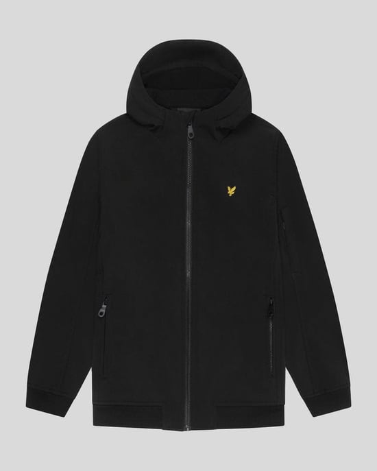 Lyle & Scott Softshell-Kapuzenjacke für Jungen – Schwarz - Image 5