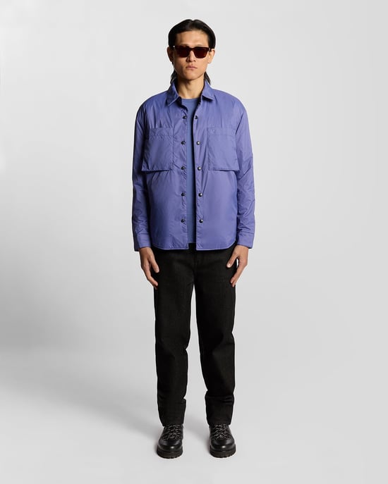 Lyle & Scott Wasserabweisendes Isoliertes Hemdjacke - Blau - Image 2