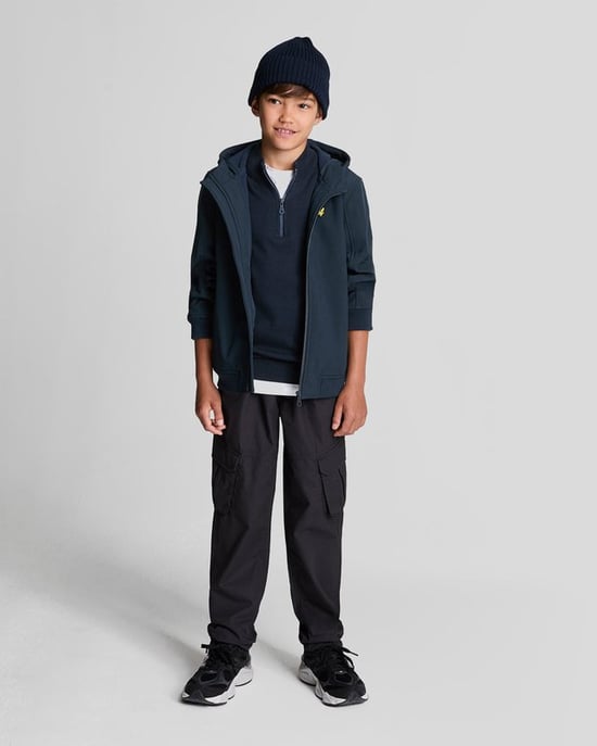 Lyle & Scott Softshell-Kapuzenjacke für Jungen – Marineblau - Image 2