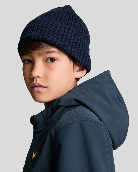 Lyle & Scott Softshell-Kapuzenjacke für Jungen – Marineblau - Image 4