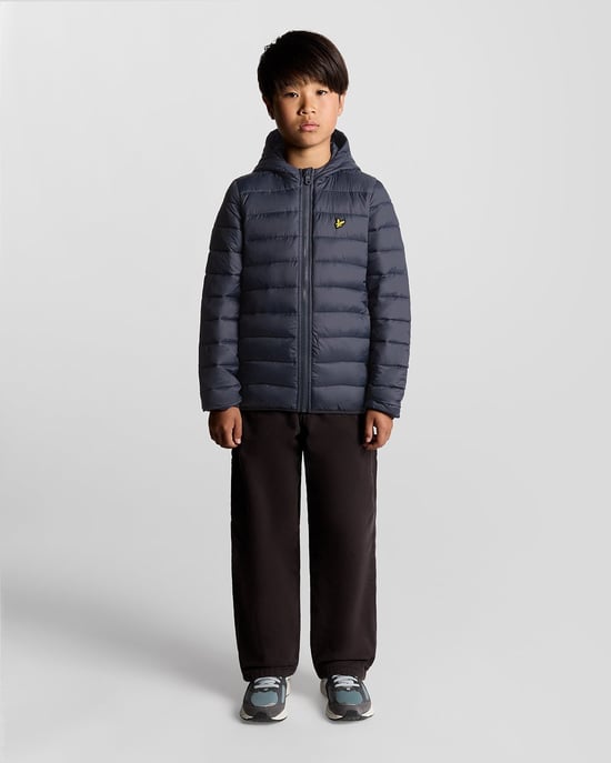 Lyle & Scott Leichte, wattierte Jacke für Jungen – Marineblau - Image 2