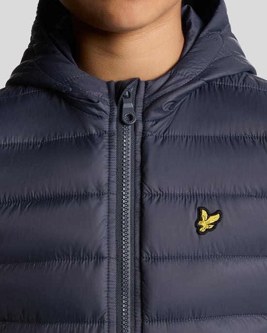 Lyle & Scott Leichte, wattierte Jacke für Jungen – Marineblau - Image 3