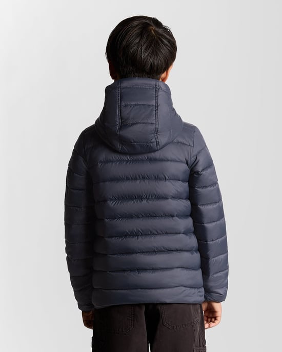 Lyle & Scott Leichte, wattierte Jacke für Jungen – Marineblau - Image 4