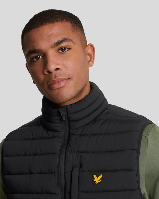Lyle & Scott Sports Leichte Pufferjacke – Schwarz - Image 4