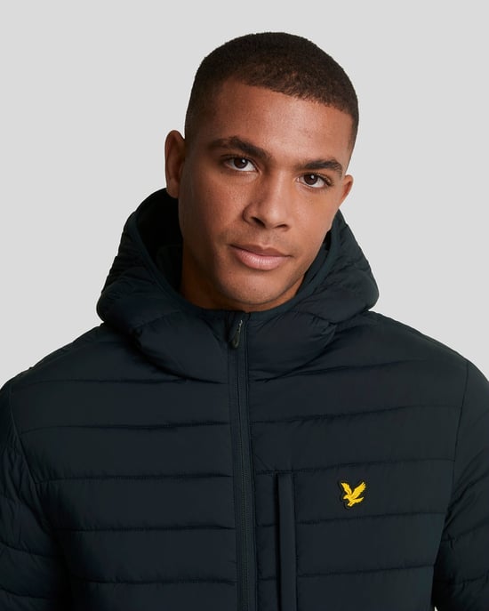 Lyle & Scott Sports Leichte Pufferjacke – Marineblau - Image 4