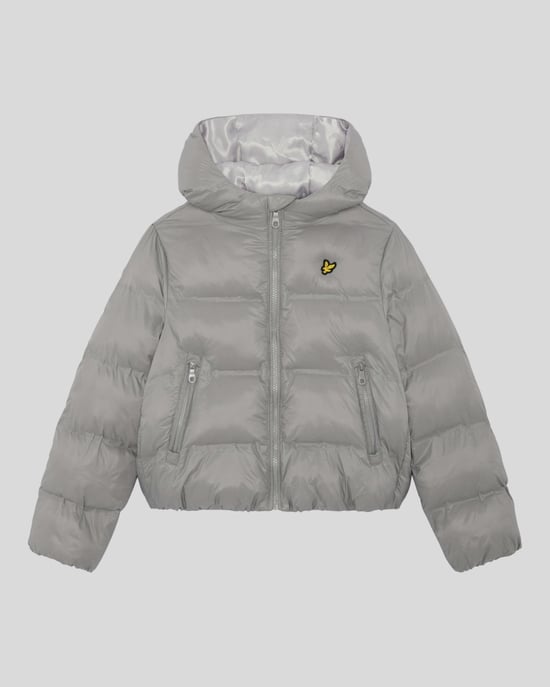 Lyle & Scott Kurzer Puffermantel für Jungen - Grau - Image 1