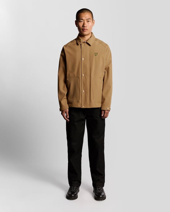 Lyle & Scott Softshell-Arbeitsjacke – Braun - Image 2