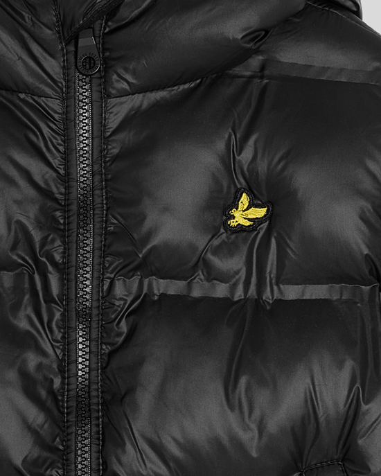 Lyle & Scott Kurzer Puffermantel für Jungen - Schwarz - Image 3