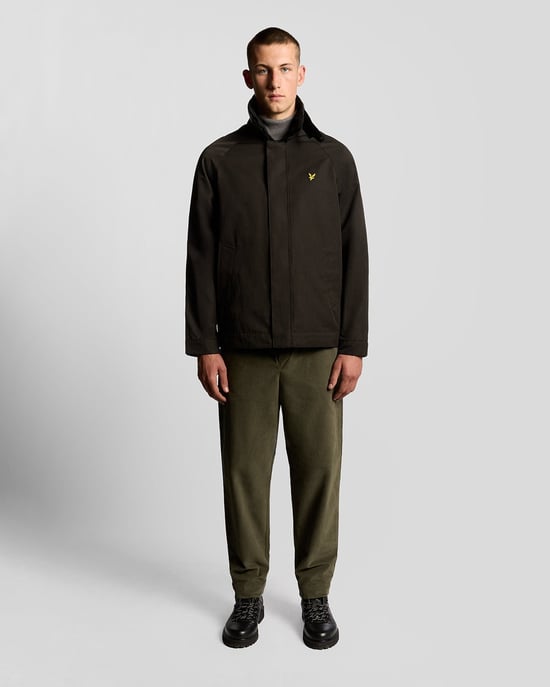 Lyle & Scott Jagdjacke mit Tartan-Futter – Schwarz - Image 2